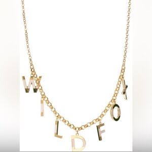 Wildfox letters necklace